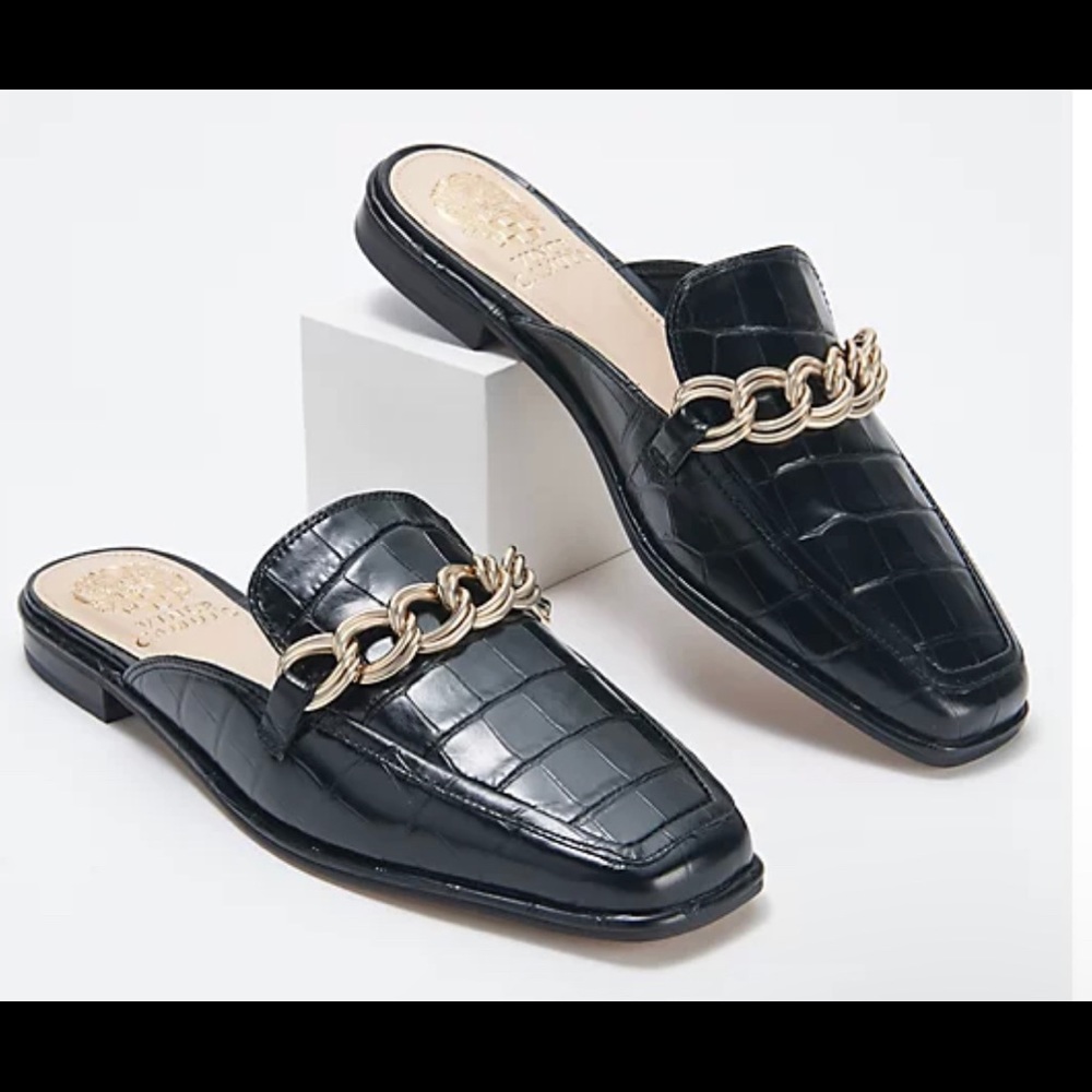 Vince Camuto Slip On Chain Mules NEVER BEEN WORN